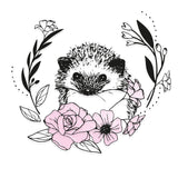Sizzix Floral Woodland Hedgehog Layered Clear Stamps Set 9pk - 665906