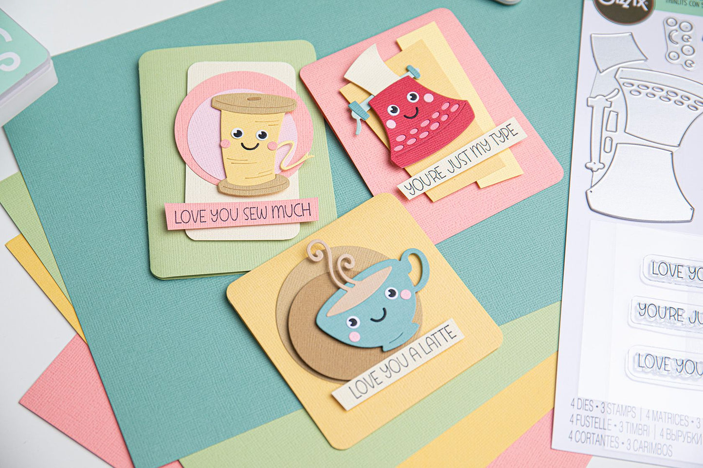 Sizzix Thinlits Die Set with Stamps Crazy Characters #1 - 666101 ✂️