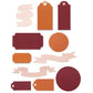 Sizzix Thinlits Die Set 12PK - Vintage Tags & Banners 666250