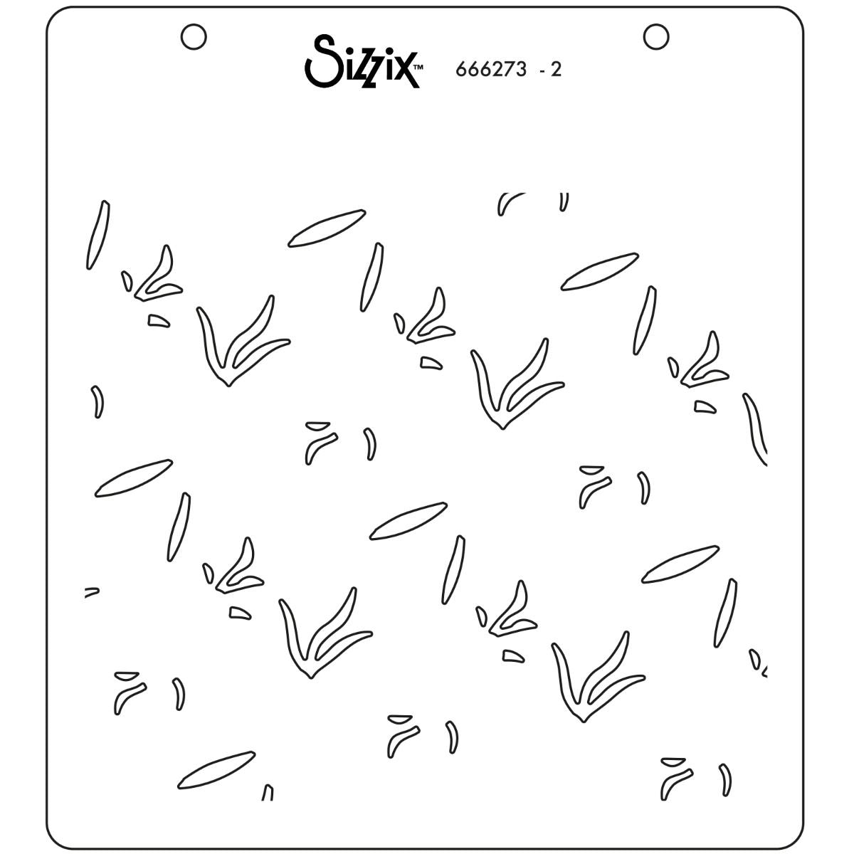 Sizzix Layered Stencils 4PK - Flower Patch 666273 ✂️ ☆