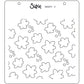 Sizzix Layered Stencils 4PK - Flower Patch 666273