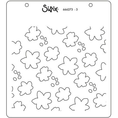Sizzix Layered Stencils 4PK - Flower Patch 666273 ✂️ ☆