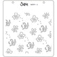 Sizzix Layered Stencils 4PK - Flower Patch 666273