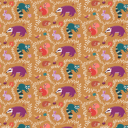 Cute Critters - Wild Folk - Dashwood Studio Cotton Fabric ✂️ £14 pm