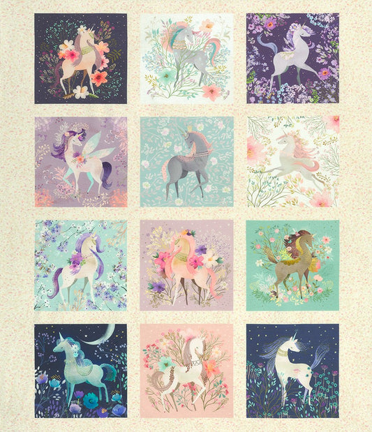 Unicorn Multi Panel - Unicorn Meadow - Robert Kaufman Cotton Fabric ✂️