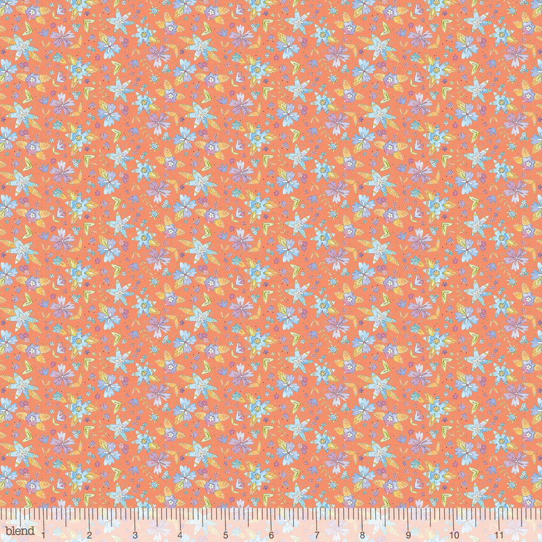 Floral Ramble Coral - Waltz of Whimsy - Blend Cotton Fabric ✂️ £7 pm *SALE*