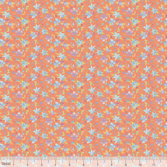 Floral Ramble Coral - Waltz of Whimsy - Blend Cotton Fabric ✂️ £7 pm *SALE*