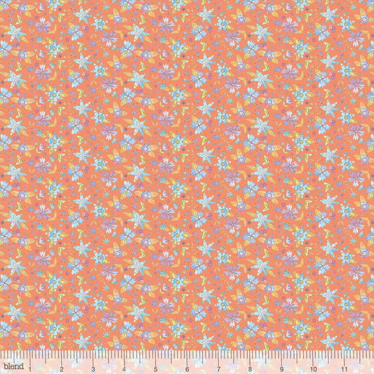 Floral Ramble Coral - Waltz of Whimsy - Blend Cotton Fabric ✂️ £7 pm *SALE*