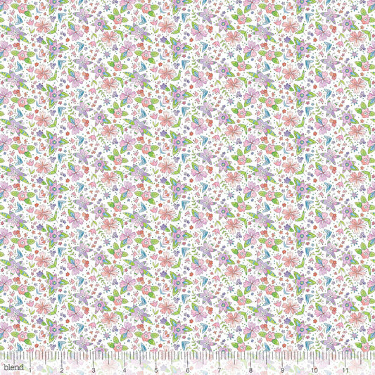 Floral Ramble White - Waltz of Whimsy - Blend Cotton Fabric ✂️ £7 pm *SALE*