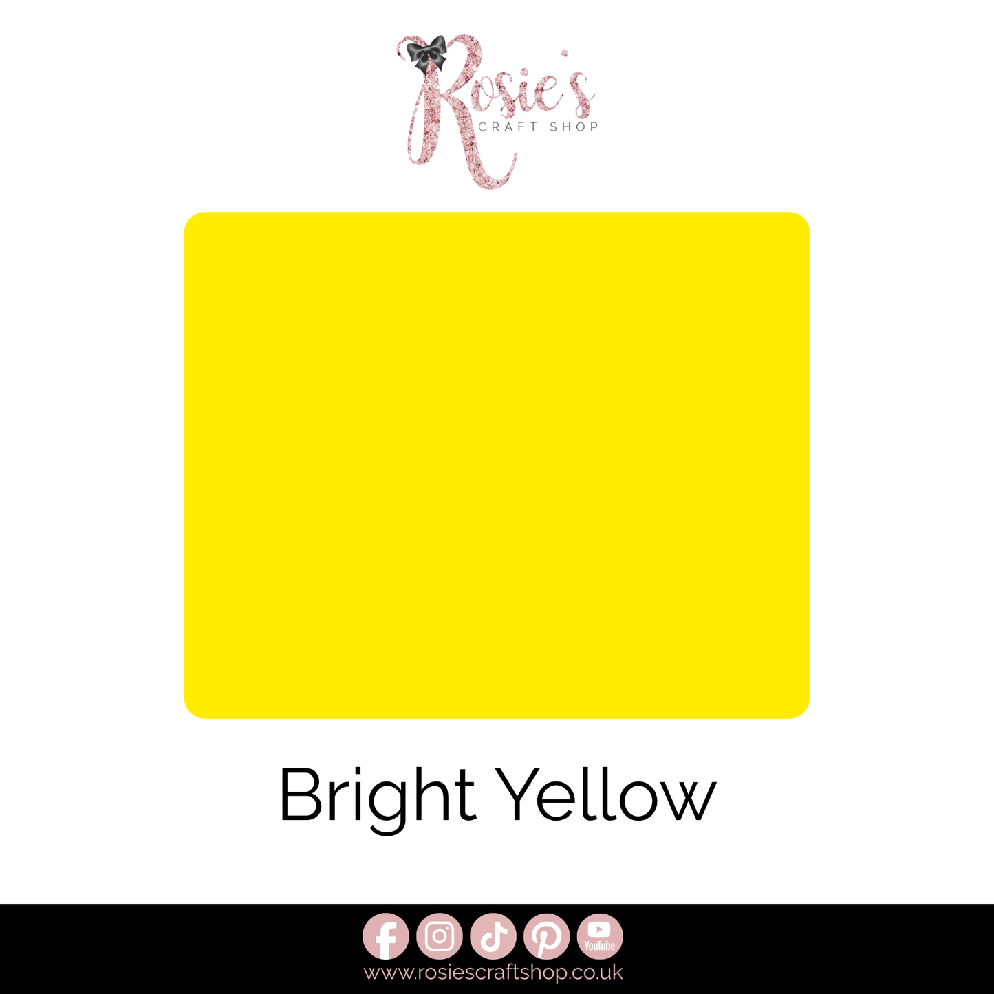 Bright Yellow Permanent Self Adhesive Vinyl | Gloss Sign Vinyl | Ritrama