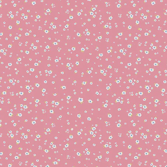 Mini Floral Peony Pink - Mulberry Lane - Riley Blake Cotton Fabric ✂️ £9 pm *SALE*