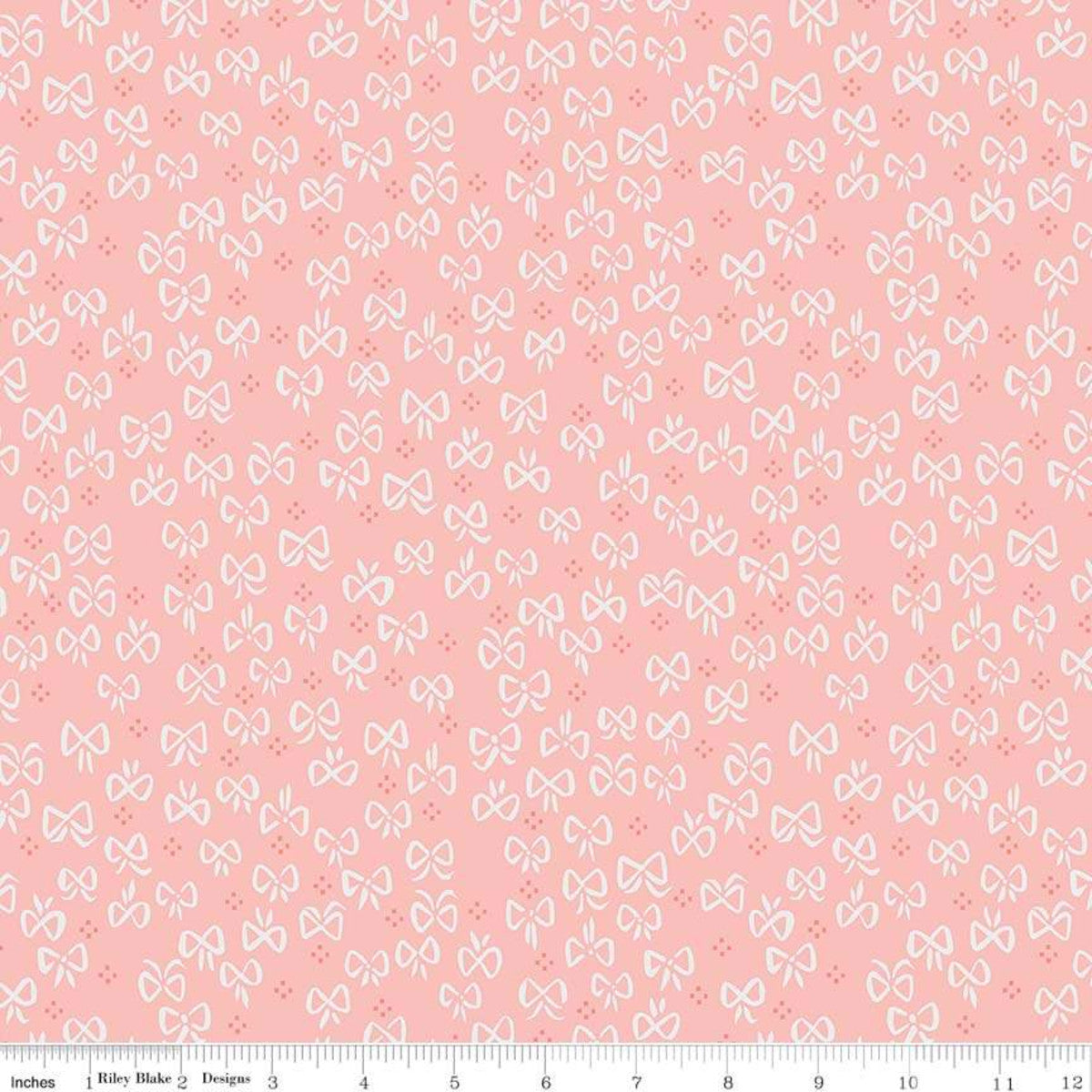 Red Riding Hood Bows Pink - Little Red In The Woods - Riley Blake Cotton Fabric ✂️ LAST ONE