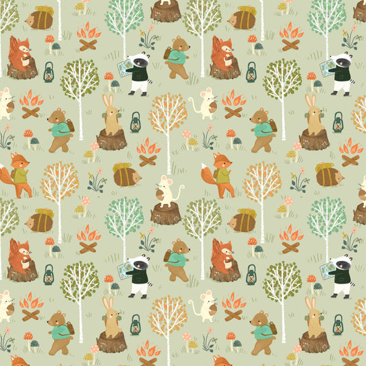 Animals & Woodland - Cedar Camp - Dashwood Studio Cotton Fabric ✂️ £13 pm