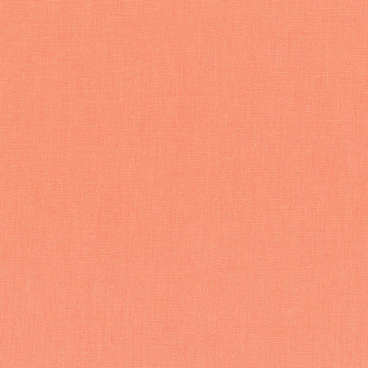 Mango Orange - Essex Linen - Robert Kaufman Cotton Linen Fabric ✂️ £13 pm