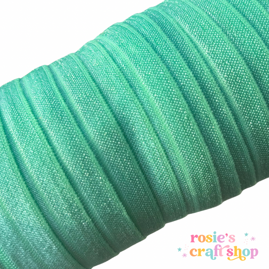 5/8" 530 Mint Plain Foldover Headband Elastic FOE 16mm✂️ ☆
