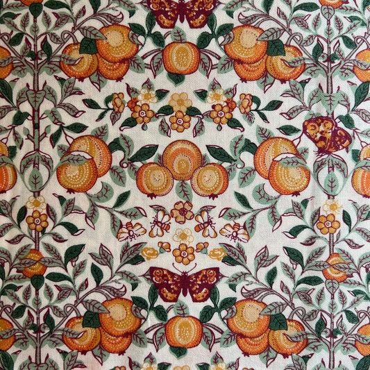 Orchard Fruit Orange - The Orchard Garden - Liberty Cotton Fabric ✂️ £8 pm *SALE*