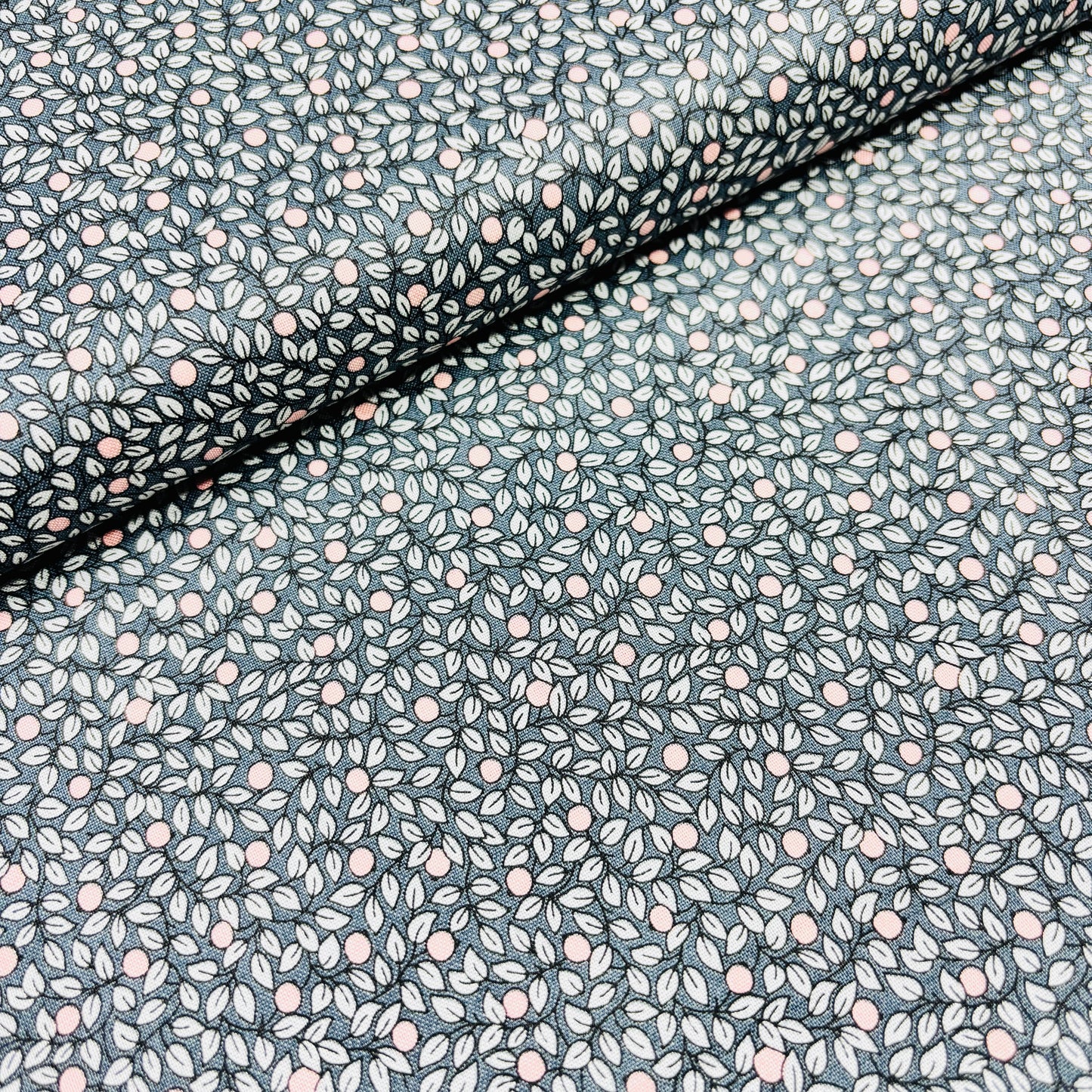 Hidcote Berry Charcoal Grey| Summer House | Liberty Cotton Fabric | £11 pm