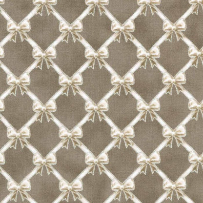 Christmas Luxe Bow Trellis Fabric Felt | Felt Backed Fabric | Bows & Die Cutting