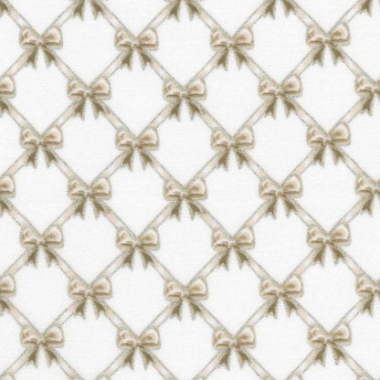 Christmas Luxe Bow Trellis Fabric Felt | Felt Backed Fabric | Bows & Die Cutting