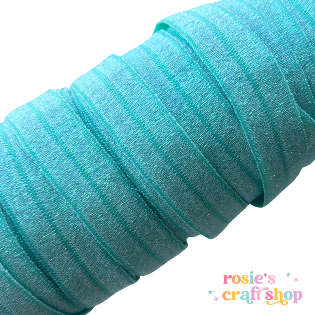 5/8" 323 Tropic Angel Glitter Headband Elastic FOE 16mm✂️ ☆