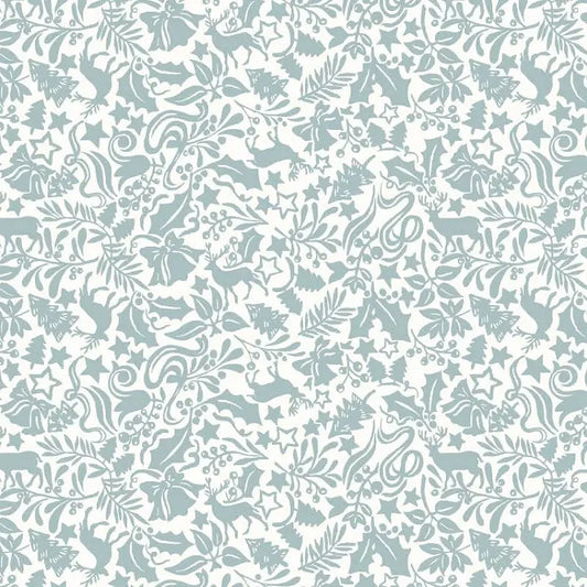 Teal Enchanted Forest - A Woodland Christmas - Liberty Cotton Fabric ✂️ £11 pm ☆