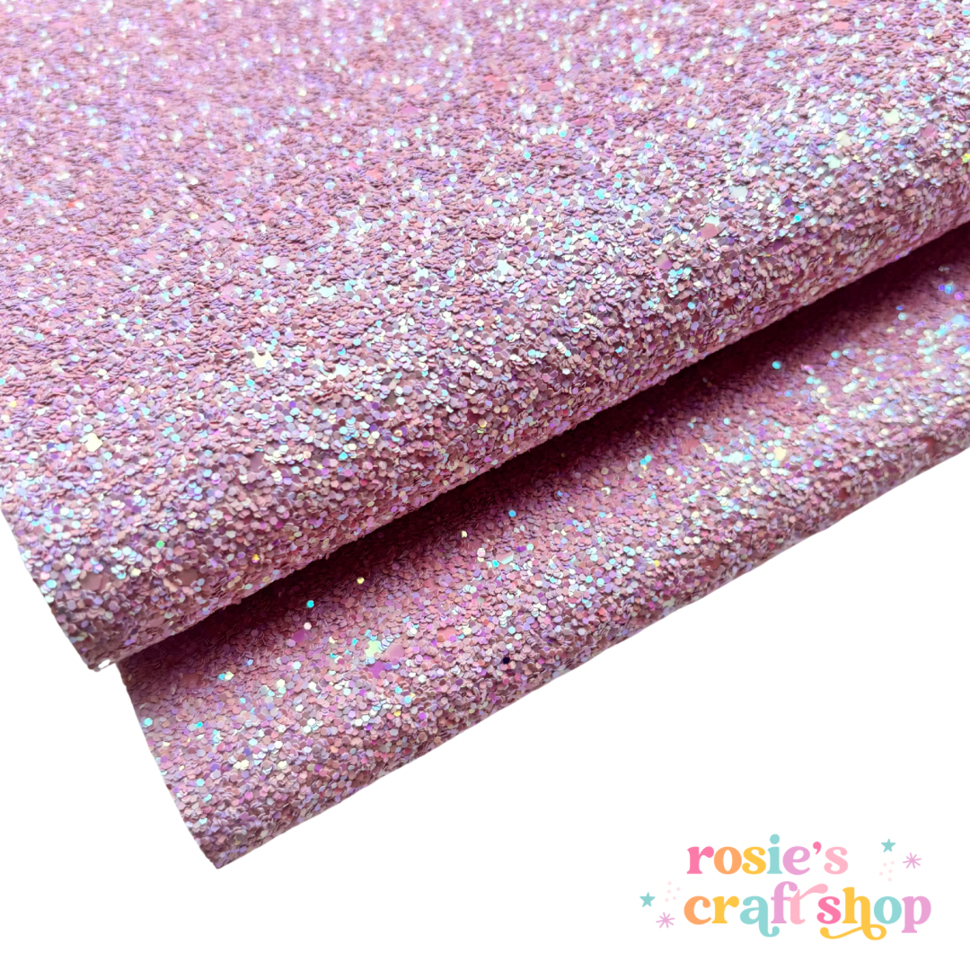 Fairytale Pink Chunky Glitter Fabric ✂️ ☆