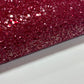 Cranberry Chunky Glitter Fabric - Luxury Core Collection