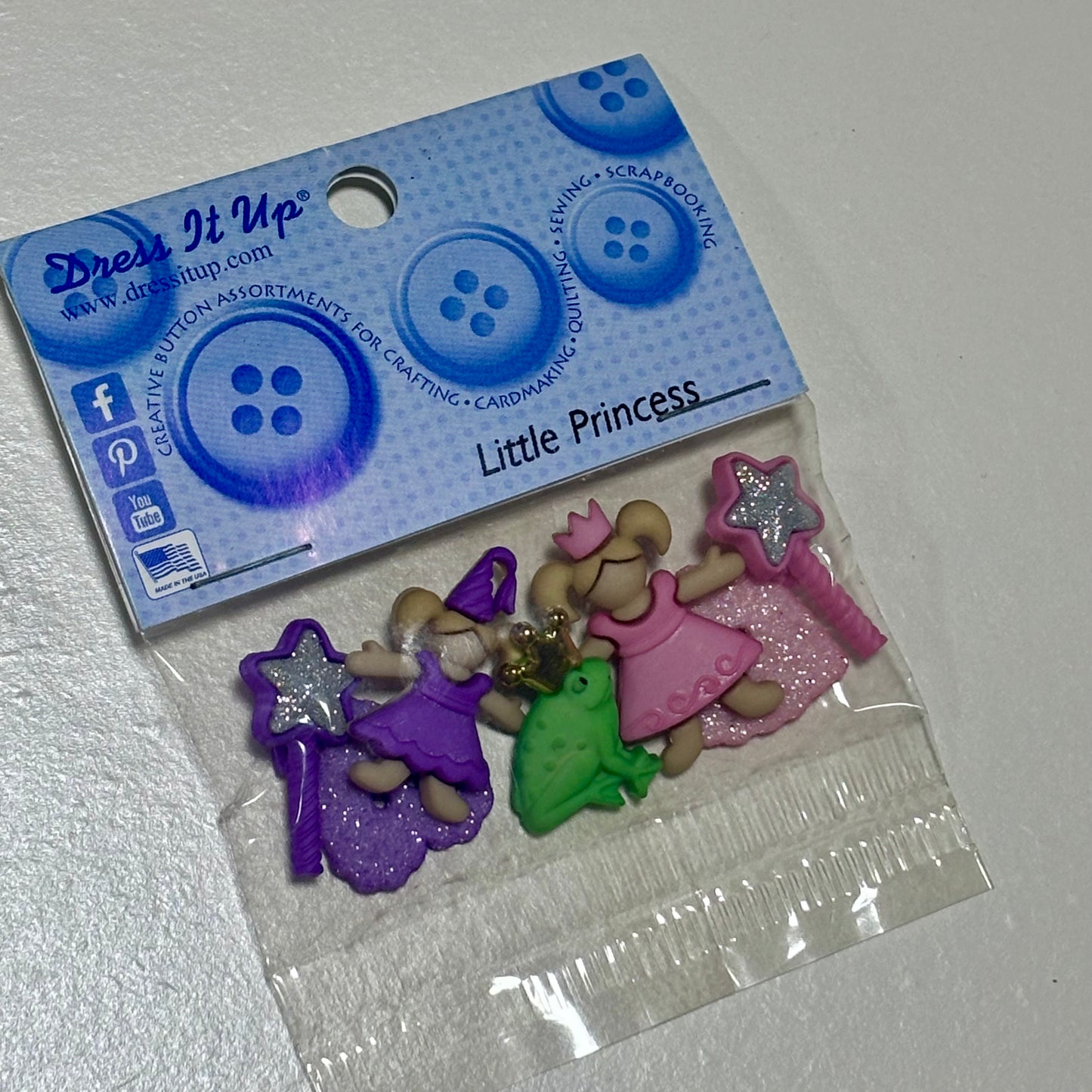 Little Princess  - Dress It Up Buttons
