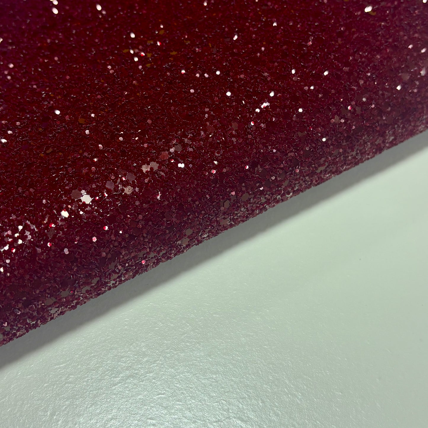 Merlot Chunky Glitter Fabric - Luxury Core Collection