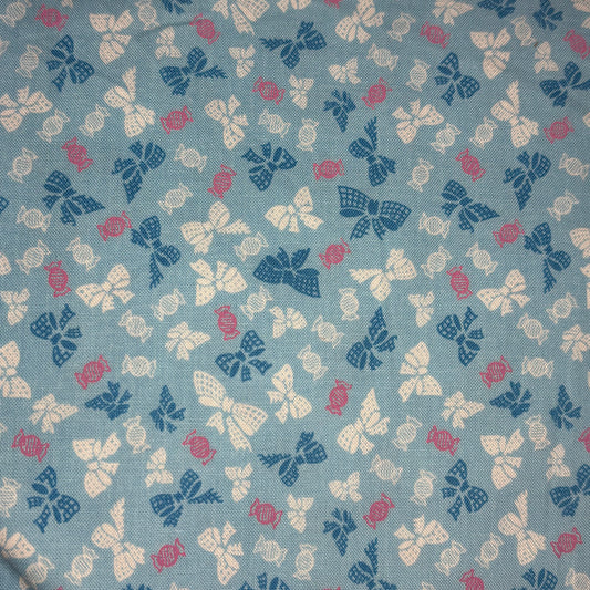 Blue Bows - Petite Treat - Riley Blake Cotton Fabric ✂️ £10pm *SALE*