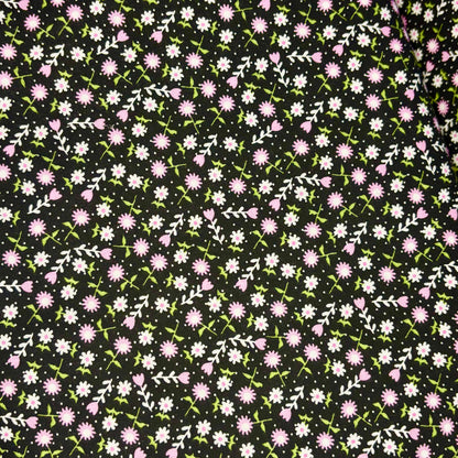 Pink And White Flowers - Kingfisher Cotton Fabric ✂️ £12pm
