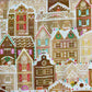 Christmas Gingerbread House Scene Brown - Tinsel Town - Robert Kaufman Cotton Fabric £10pm ✂️ 🌟 SALE 🌟