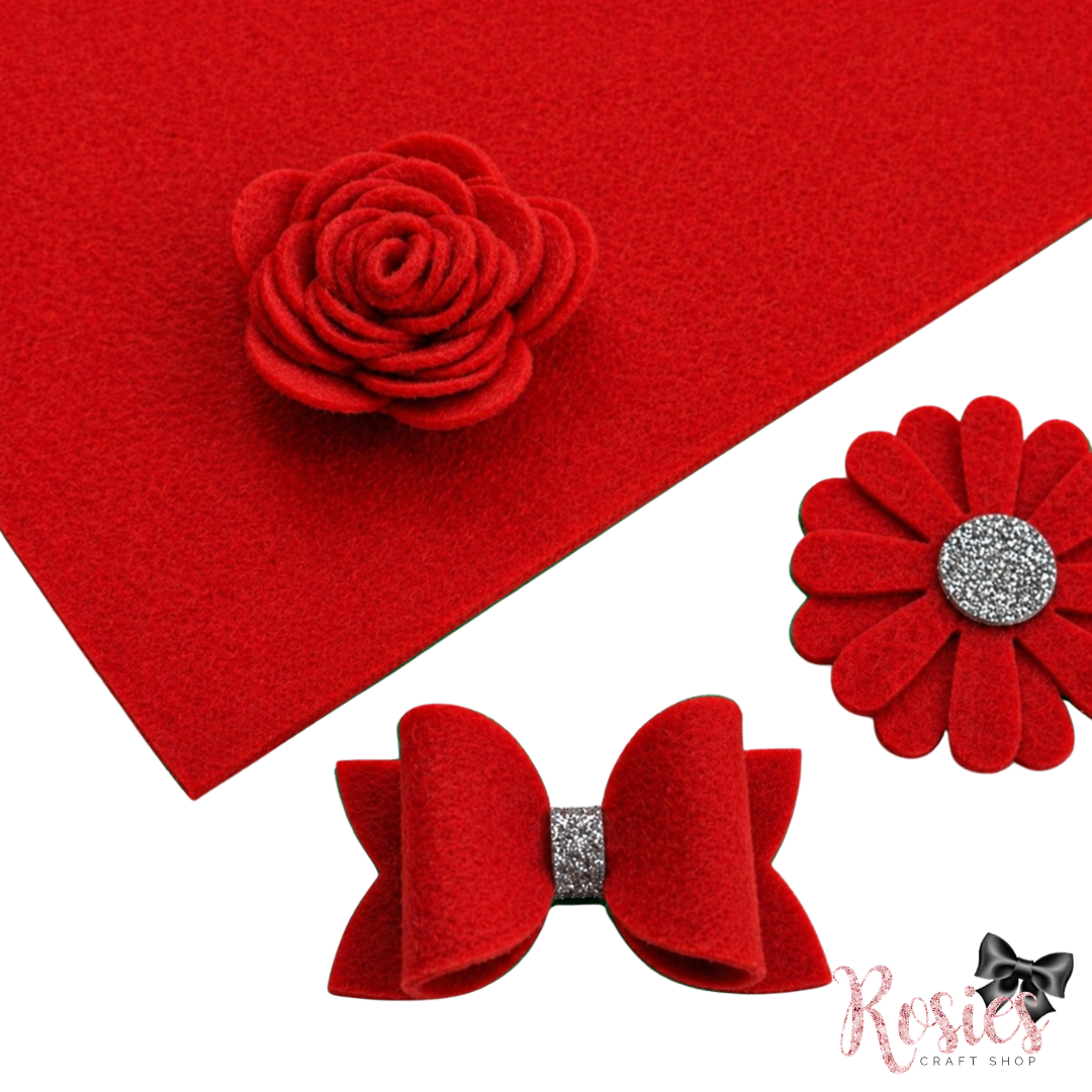 Kiss Me Darling Wool Blend Felt | Soft Craft Felt | Bows, Sewing, Appliqué & Die Cutting