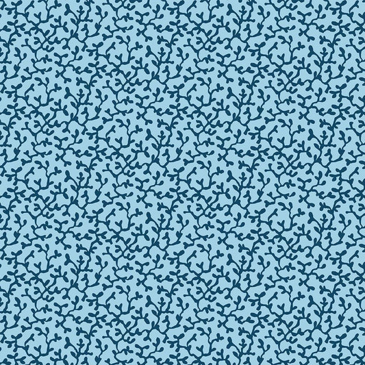 Blue Riviera Corallium - Riviera Collection - Liberty Cotton Fabric ✂️ £10 pm *SALE*