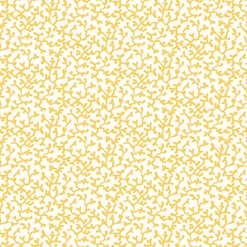 Yellow Riviera Corallium - Riviera Collection - Liberty Cotton Fabric ✂️ £10 pm *SALE*