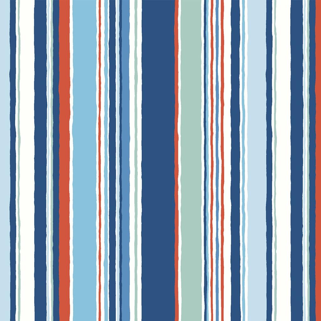 Blue Deckchair Stripe - Riviera Collection - Liberty Cotton Fabric ✂️ £10 pm *SALE*