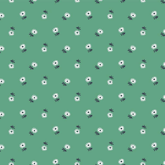 Green Riviera Sunshine Daisy - Riviera Collection - Liberty Cotton Fabric ✂️ £10 pm *SALE*