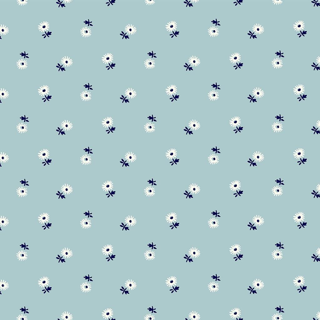 Light Blue Riviera Sunshine Daisy - Riviera Collection - Liberty Cotton Fabric ✂️ £10 pm *SALE*