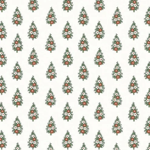 White Woodland Pine - A Woodland Christmas - Liberty Cotton Fabric ✂️ £10 pm *SALE*
