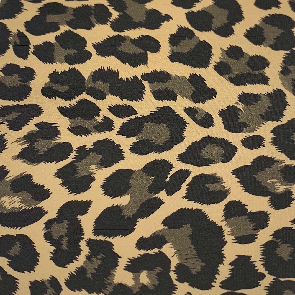 Leopard Brown Gold Metallic Stretch Heat Transfer Vinyl | Iron On Vinyl | HTV