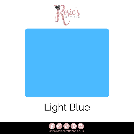 Light Blue Permanent Self Adhesive Vinyl | Gloss Sign Vinyl | Ritrama