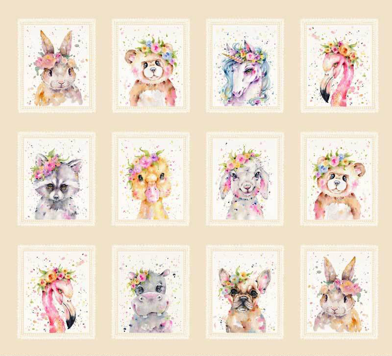 Little Darlings Panel - Sillier Than Sally - P&B Textiles Cotton Fabric ✂️