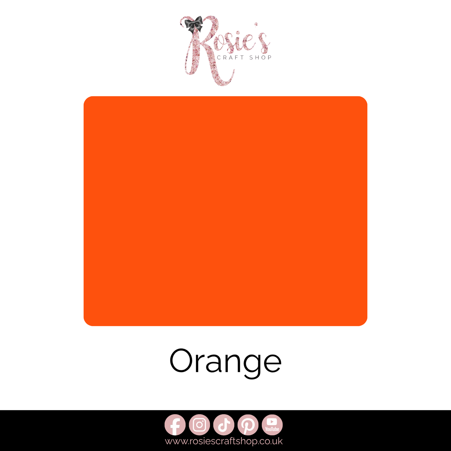Orange Permanent Self Adhesive Vinyl | Gloss Sign Vinyl | Ritrama
