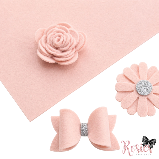 Pink Sweetness Wool Blend Felt | Soft Craft Felt | Bows, Sewing, Appliqué & Die Cutting