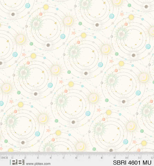 Planets and Rings - Star Bright - P&B Textiles Cotton Fabric ✂️