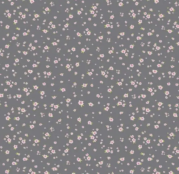 Mini Floral Grey - Mulberry Lane - Riley Blake Cotton Fabric ✂️