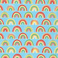 Rainbows on Blue - Bright Days - Robert Kaufman Cotton Fabric ✂️ £13 pm