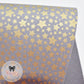 Pewter Gold Metallic Stars - Starbright by Michael Miller 100% Cotton Fabric or Fabric Felt - Rosie's Craft Shop Ltd