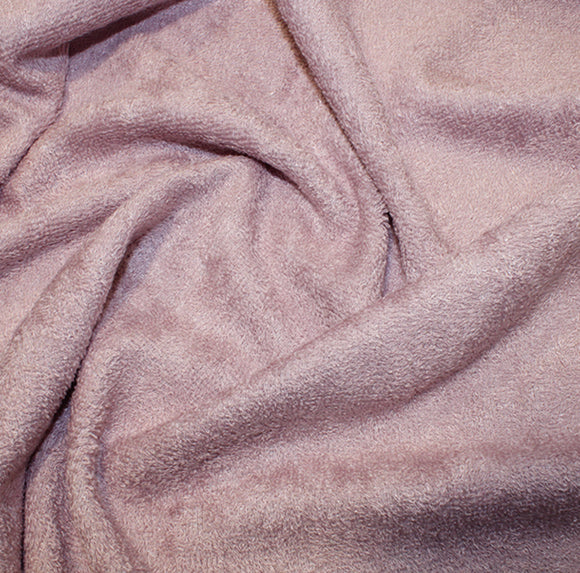 Blush Pink Bamboo Terry Towelling Fabric ✂️