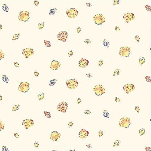 Cream Riviera Sea Shells - Riviera Collection - Liberty Cotton Fabric ✂️ £10 pm *SALE*